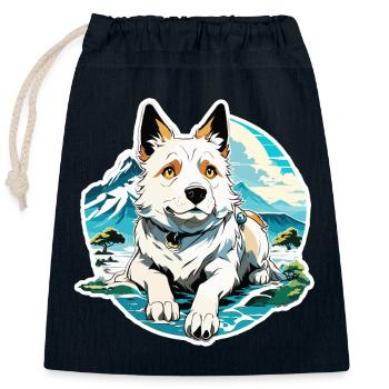 Anime / Comic / Japanisch / Zeichentrick / Cartoon - Verschließbarer Geschenkbeutel aus Baumwolle (25x30cm) - Navy - Vorne