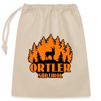 Ortler - Sac cadeau en coton avec cordon (25 x 30 cm) - nature - Devant