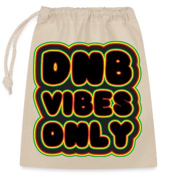 DNB Vibes Nur Neon - Verschließbarer Geschenkbeutel aus Baumwolle (25x30cm) - Natur - Vorne