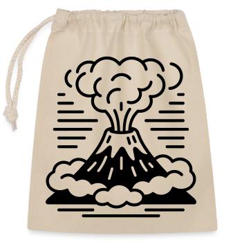 volcano - Closable cotton gift bag (25x30cm) - nature - Front
