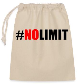 No limit - Closable cotton gift bag (25x30cm) - nature - Front