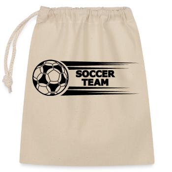 Fußball Soccer - Sac cadeau en coton avec cordon (25 x 30 cm) - nature - Devant