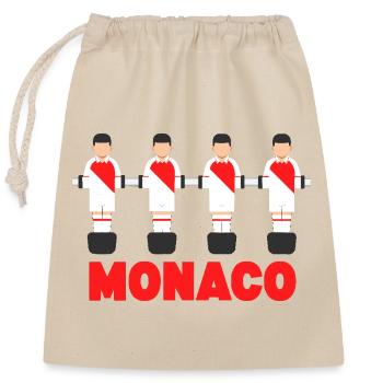 Monaco - Closable cotton gift bag (25x30cm) - nature - Front