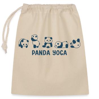 Panda Cute China Bär Tier Spruch Geschenkidee - Verschließbarer Geschenkbeutel aus Baumwolle (25x30cm) - Natur - Vorne