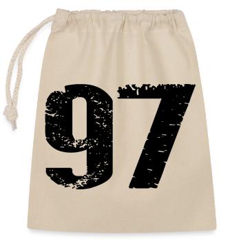 97 Number Jersey - Closable cotton gift bag (25x30cm) - nature - Front