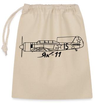 Yak 11 - Closable cotton gift bag (25x30cm) - nature - Front