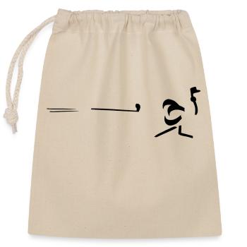 monitos Strauss Mug - Sac cadeau en coton avec cordon (25 x 30 cm) - nature - Devant