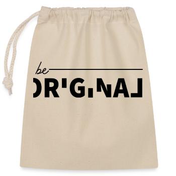 Be Original Modern Style - Closable cotton gift bag (25x30cm) - nature - Front