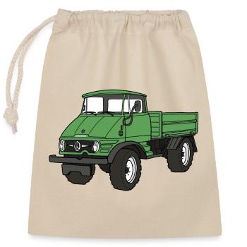 IMOGDIA - Closable cotton gift bag (25x30cm) - nature - Front