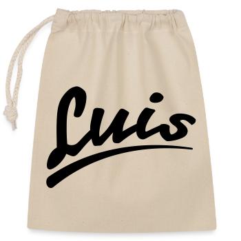 luis | Luis - Sac cadeau en coton avec cordon (25 x 30 cm) - nature - Devant