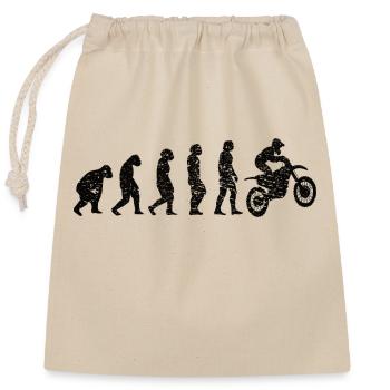 Motorrad Motorradfahrer Motorcross Mofa Geschenk - Verschließbarer Geschenkbeutel aus Baumwolle (25x30cm) - Natur - Vorne