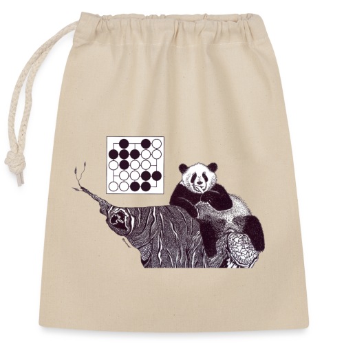 Panda 5x5 Seki - Closable cotton gift bag (25x30cm)