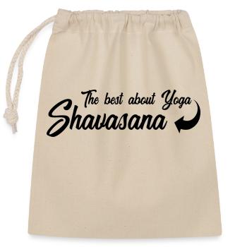 Yoga Meditation Spa Shavasana - Verschließbarer Geschenkbeutel aus Baumwolle (25x30cm) - Natur - Vorne