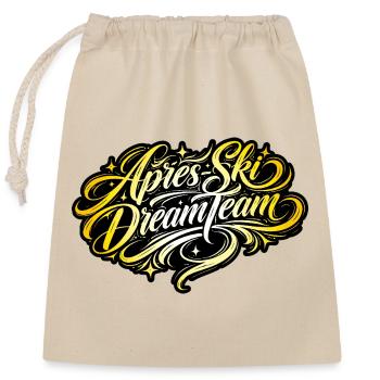 Après Ski Dream Team - Sac cadeau en coton avec cordon (25 x 30 cm) - nature - Devant
