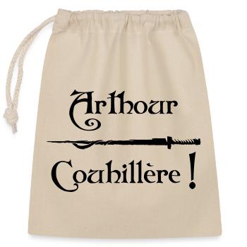 Arthour Couhillère! - Verschließbarer Geschenkbeutel aus Baumwolle (25x30cm) - Natur - Vorne