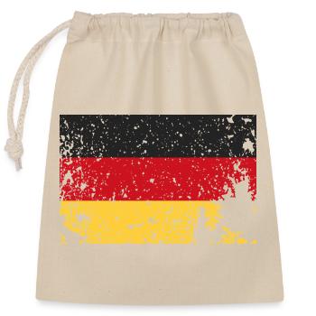 Drapeau de l’Allemagne - Sac cadeau en coton avec cordon (25 x 30 cm) - nature - Devant
