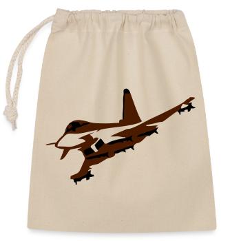 fighter_vektor 2farbig - Sac cadeau en coton avec cordon (25 x 30 cm) - nature - Devant