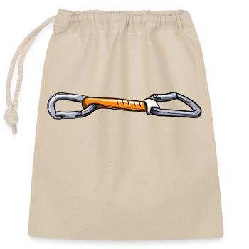 Expressschlinge - tirage rapide de l’escalade - Sac cadeau en coton avec cordon (25 x 30 cm) - nature - Devant
