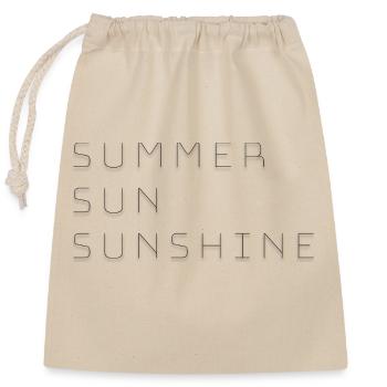 Summer Sun Sunshine Sommer Sonne Sonnenschein - Closable cotton gift bag (25x30cm) - nature - Front