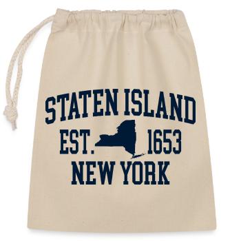 Sport Athletic New York University Vintage - Verschließbarer Geschenkbeutel aus Baumwolle (25x30cm) - Natur - Vorne