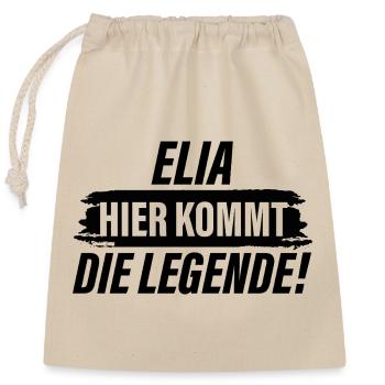 Elijah - Here Comes the Legend - Closable cotton gift bag (25x30cm) - nature - Front