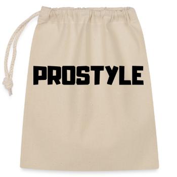 PROSTYLE , pour avoir le style - Sac cadeau en coton avec cordon (25 x 30 cm) - nature - Devant
