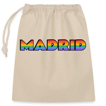 Gay Madrid - Closable cotton gift bag (25x30cm) - nature - Front