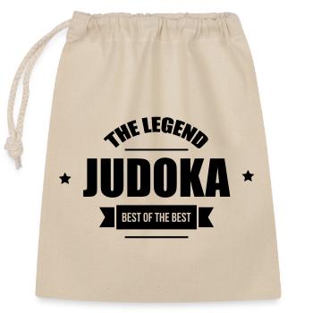 Judo / Judoka / Sport / Fight / Fighter / Strong - Closable cotton gift bag (25x30cm) - nature - Front