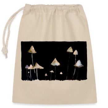 fungi - Closable cotton gift bag (25x30cm) - nature - Front