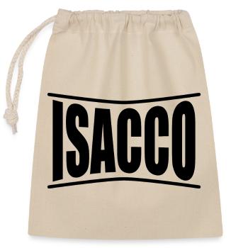name t-shirt Isaac t-shirt gift idea - Closable cotton gift bag (25x30cm) - nature - Front
