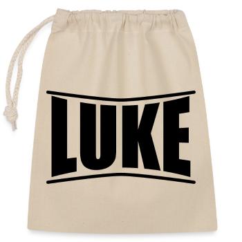 t-shirt Luke t-shirt gift idea - Closable cotton gift bag (25x30cm) - nature - Front