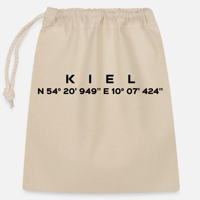 Keel - Closable cotton gift bag (25x30cm) - nature