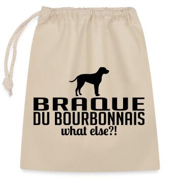 BRAQUE DU BOURBONNAIS what else Dogs Wilsigns - Closable cotton gift bag (25x30cm) - nature - Front