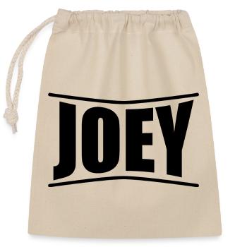 name t-shirt Joey t-shirt gift idea - Closable cotton gift bag (25x30cm) - nature - Front