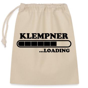 Klempner Spruch Beruf Lustiges Klempner Geschenk - Verschließbarer Geschenkbeutel aus Baumwolle (25x30cm) - Natur - Vorne