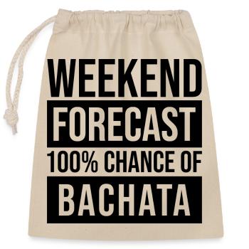 Bachata - Closable cotton gift bag (25x30cm) - nature - Front
