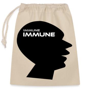 IMMUNE IMMUN System Success Money Exchange Love - Closable cotton gift bag (25x30cm) - nature - Front
