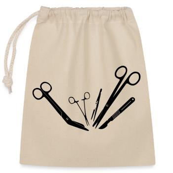 Operation tools - Closable cotton gift bag (25x30cm) - nature - Front