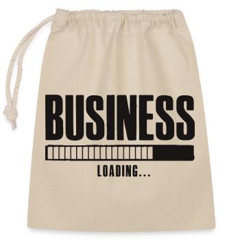 Business Loading Entreprise en ligne Affilié - Sac cadeau en coton avec cordon (25 x 30 cm) - nature - Devant