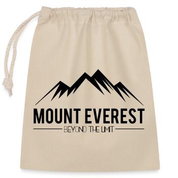 Mount Everest jenseits der Grenzen - Verschließbarer Geschenkbeutel aus Baumwolle (25x30cm) - Natur - Vorne