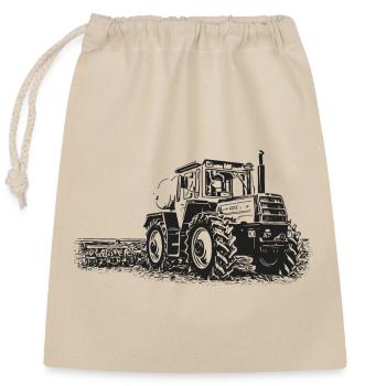 MB trac 1500 | Traktor - Verschließbarer Geschenkbeutel aus Baumwolle (25x30cm) - Natur - Vorne