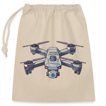 I've had enough I go drone flying drones pilot - Closable cotton gift bag (25x30cm) - nature - Front