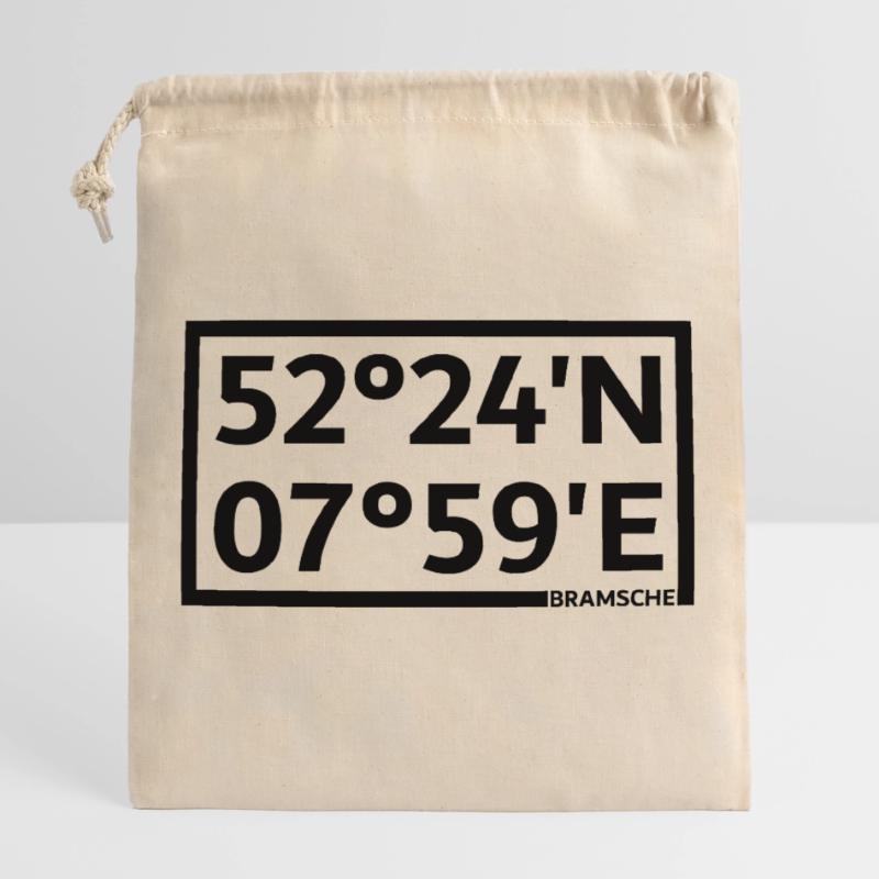 Bram's coordinates Closable cotton gift bag (25x30cm)