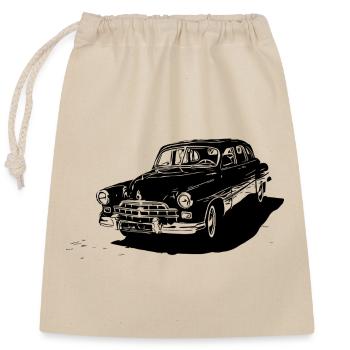 Classic Drive - Verschließbarer Geschenkbeutel aus Baumwolle (25x30cm) - Natur - Vorne