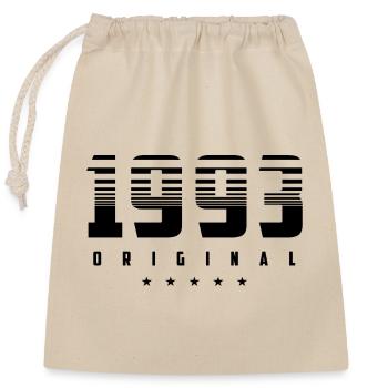 Né en 1993 l’original - Sac cadeau en coton avec cordon (25 x 30 cm) - nature - Devant