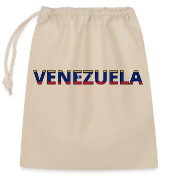 Venezuela Flag - Closable cotton gift bag (25x30cm) - nature - Front