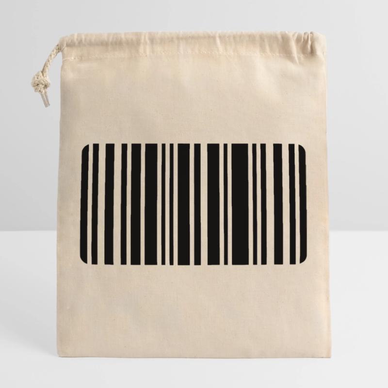 barcode Closable cotton gift bag (25x30cm)