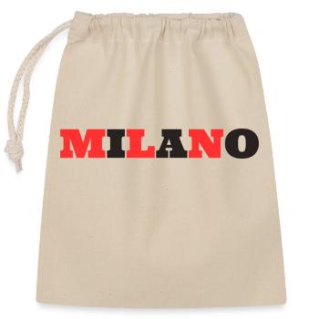 Milano Milan Mailand - Closable cotton gift bag (25x30cm) - nature - Front