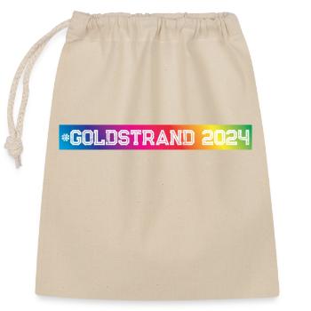 Golden Sands 2024 Colorful - Closable cotton gift bag (25x30cm) - nature - Front