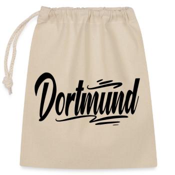 Dortmund - Verschließbarer Geschenkbeutel aus Baumwolle (25x30cm) - Natur - Vorne